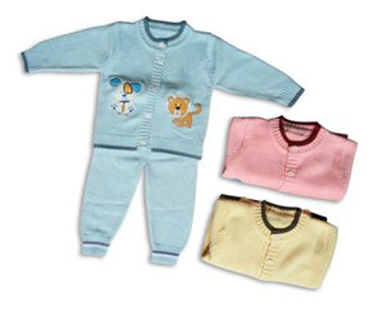 嬰比迪繡花動物開胸套