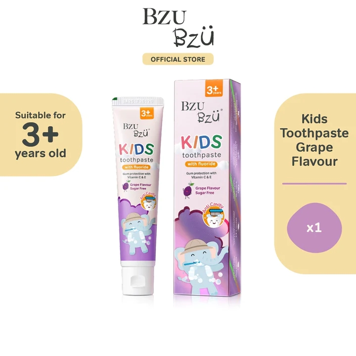 BZU BZU 兒童牙膏葡萄味 (50g).jpg BZU BZU 兒童牙膏葡萄味 (50g).jpg