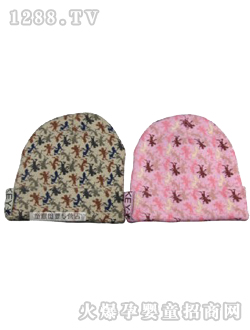 時(shí)尚米奇寶寶針織帽