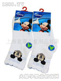 米奇兒童厚棉襪