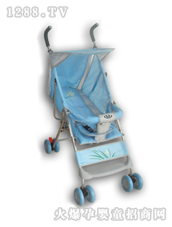 小貝樂兒童傘柄車T-116藍(lán)色